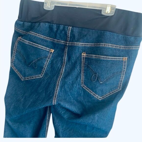Women’s Oh Mama Blue Denim Straight Leg Maternity Jeans Size L - Picture 1 of 8